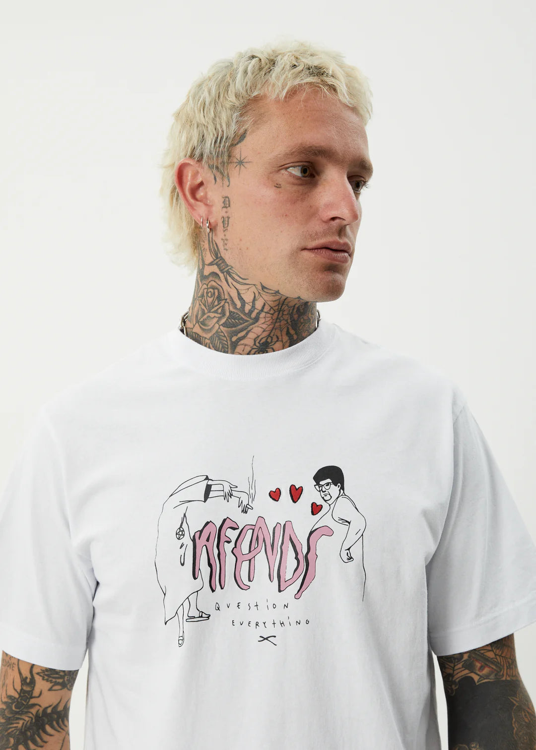 Afends Torched Recycled Retro T-Shirt - White