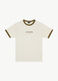 Afends Mix Up Recycled Ringer T-Shirt - Moonbeam