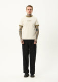 Afends Mix Up Recycled Ringer T-Shirt - Moonbeam