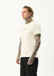 Afends Mix Up Recycled Ringer T-Shirt - Moonbeam