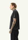 Afends Spinal Recycled Boxy T-Shirt - Stone Black