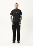 Afends Spinal Recycled Boxy T-Shirt - Stone Black