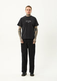Afends Spinal Recycled Boxy T-Shirt - Stone Black