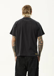 Afends Spinal Recycled Boxy T-Shirt - Stone Black