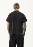 Afends Spinal Recycled Boxy T-Shirt - Stone Black