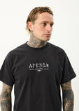 Afends Spinal Recycled Boxy T-Shirt - Stone Black