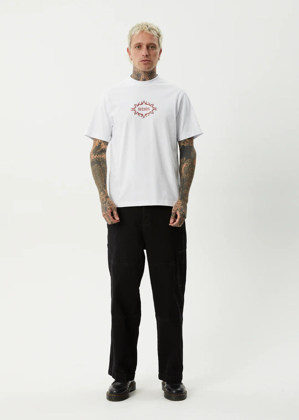 Afends My Tribe Recycled Heavyweight Retro T-Shirt - White