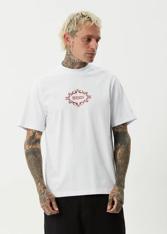 Afends My Tribe Recycled Heavyweight Retro T-Shirt - White