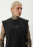 Afends Mix Up Recycled Sleeveless T-Shirt - Stone Black