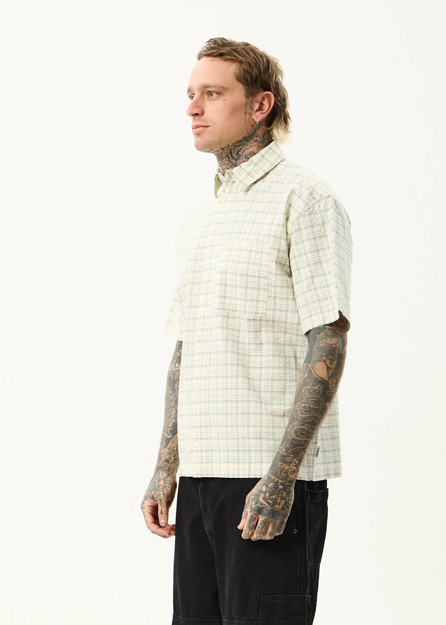 Afends Legacy Organic Short Sleeve Shirt Boa Check