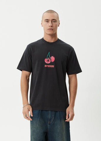 Afends Abiza Recycled Retro Fit Tee Stone Black