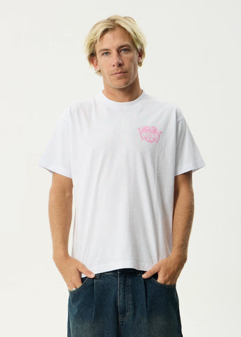 Afends Dolfends Recycled Boxy Fit Tee - White
