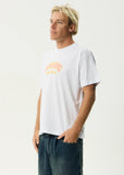 Afends Flame On Recycled Boxy Fit Tee - White