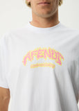Afends Flame On Recycled Boxy Fit Tee - White