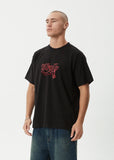 Afends Ballz Recycled Heavyweight Boxy Fit Tee - Black