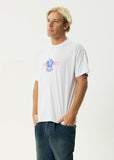 Afends Wiped Out Hemp Boxy Fit Tee - White