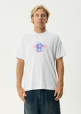 Afends Wiped Out Hemp Boxy Fit Tee - White