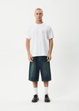 Afends Skeletor  Recycled Boxy Fit Tee White