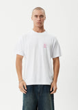 Afends Skeletor  Recycled Boxy Fit Tee White