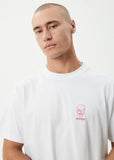 Afends Skeletor  Recycled Boxy Fit Tee White