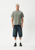 Afends Skeletor Recycled Boxy Fit Tee Washed Sycamore