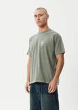 Afends Skeletor Recycled Boxy Fit Tee Washed Sycamore