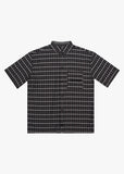 Afends Darkness Recycled Short Sleeve Shirt - Black Check