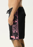 Afends Boned Hemp Surf Related V2 Boardshorts 20" - Black