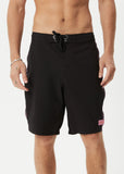 Afends Boned Hemp Surf Related V2 Boardshorts 20" - Black