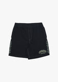 Afends Flame On Recycled Baywatch Short 18 Inch - Black