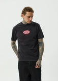 Afends Destroyed Recycled Retro Fit Tee Stone Black