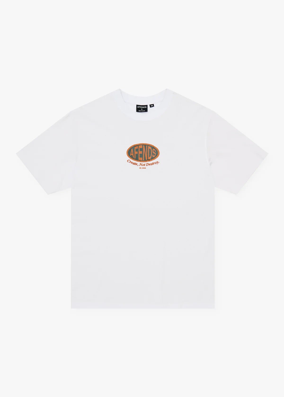 Afends Destroyed Recycled Retro Fit Tee White