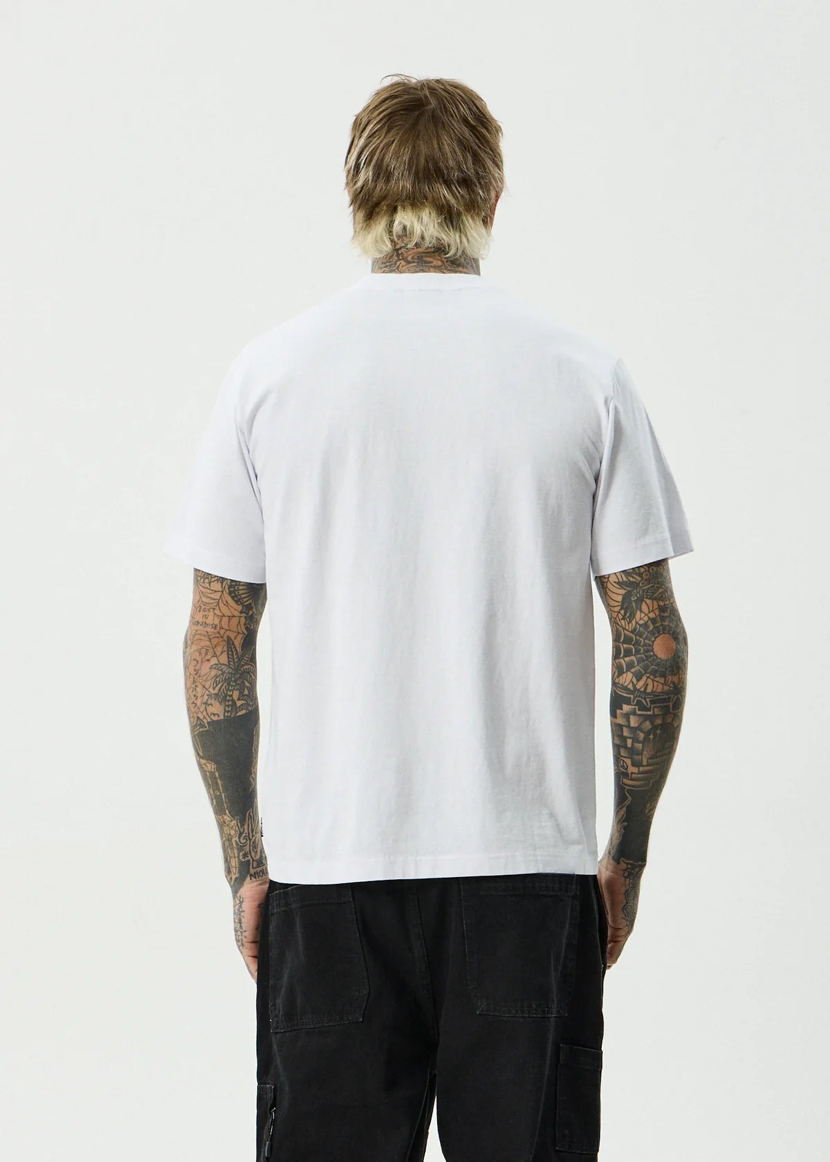 Afends Destroyed Recycled Retro Fit Tee White