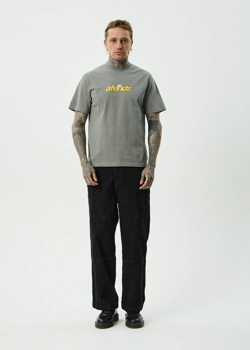 Afends Angel Boy Recycled Retro Fit Tee Washed Sycamore