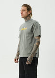 Afends Angel Boy Recycled Retro Fit Tee Washed Sycamore