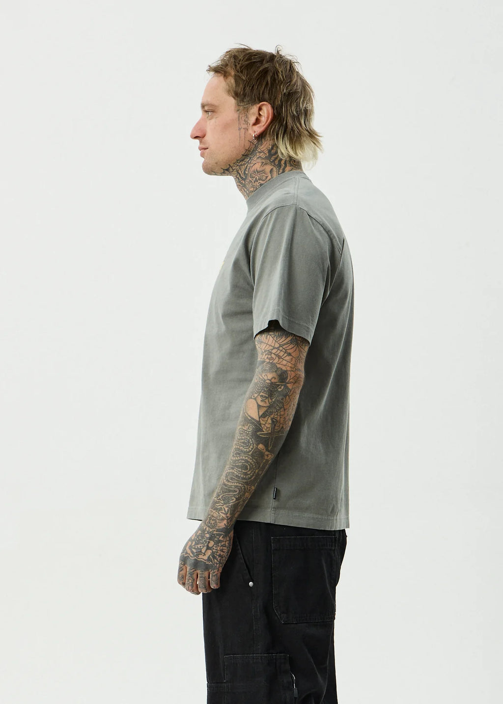 Afends Angel Boy Recycled Retro Fit Tee Washed Sycamore
