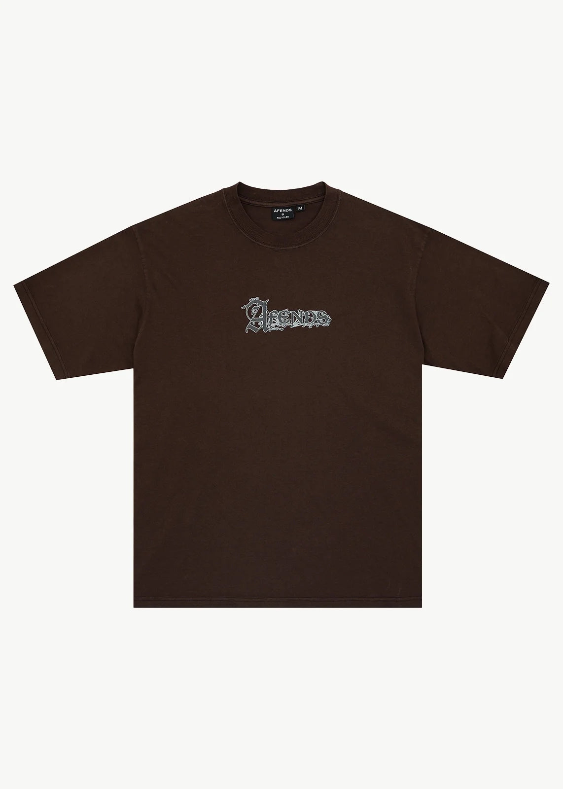 Afends Labyrinth Recycled Boxy Tee - Washed Coffee