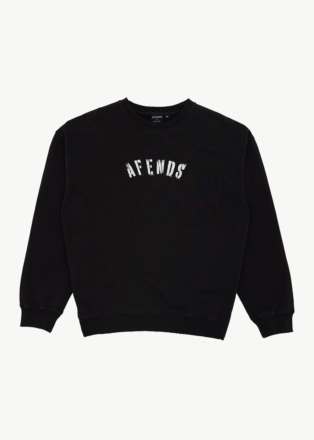 Afends Contingent Recycled Crew Neck - Stone Black