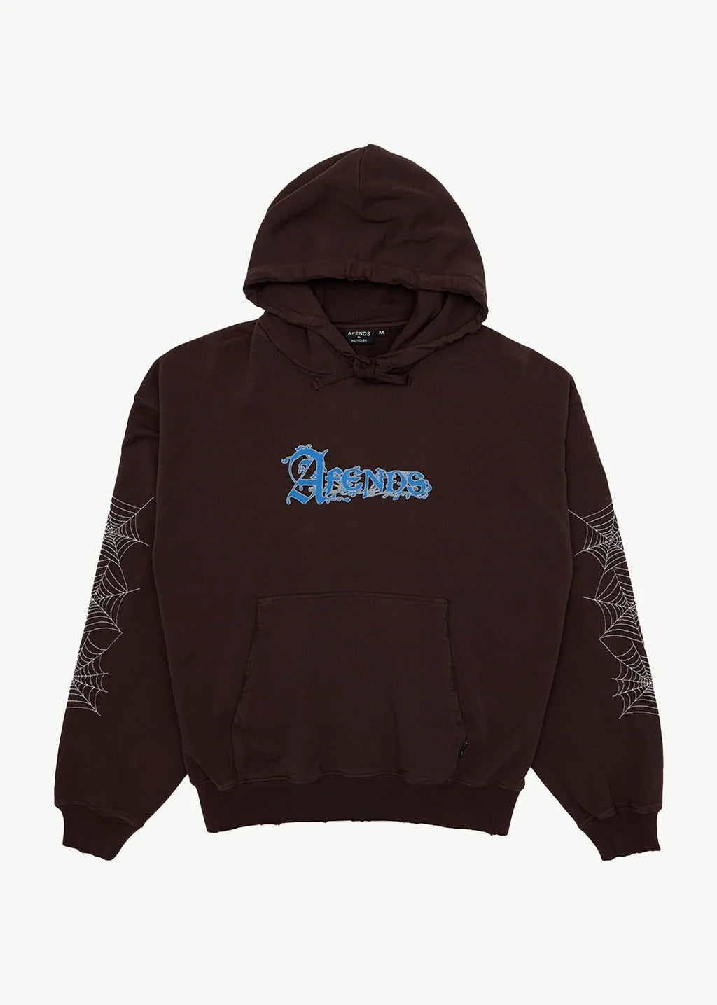 Afends Labyrinth Recycled Boxy Pull On Hood - Washed Coffee