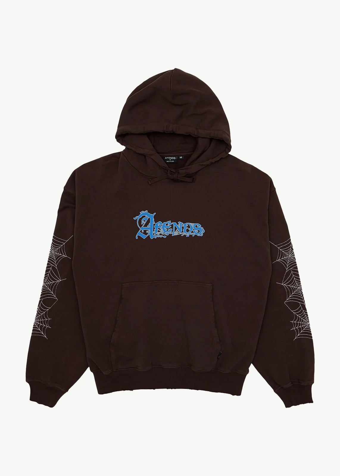Afends Labyrinth Recycled Boxy Pull On Hood - Washed Coffee