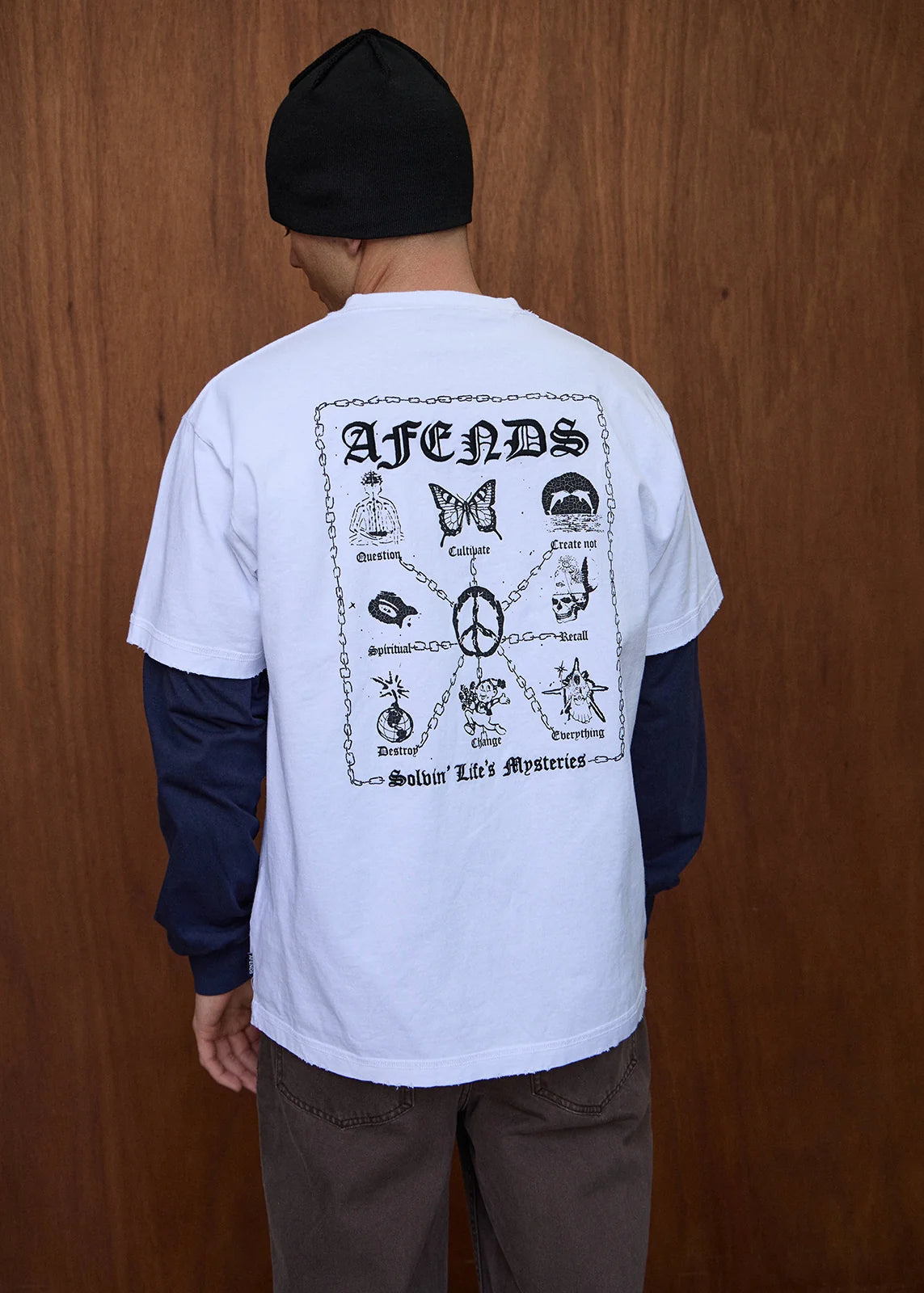 Afends Spiritual Recycled Heavyweight Boxy Tee - White