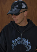 Afends Motor Recycled Six Panel Cap Black
