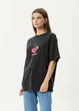 Afends Abiza Recycled Retro Fit Tee Stone Black