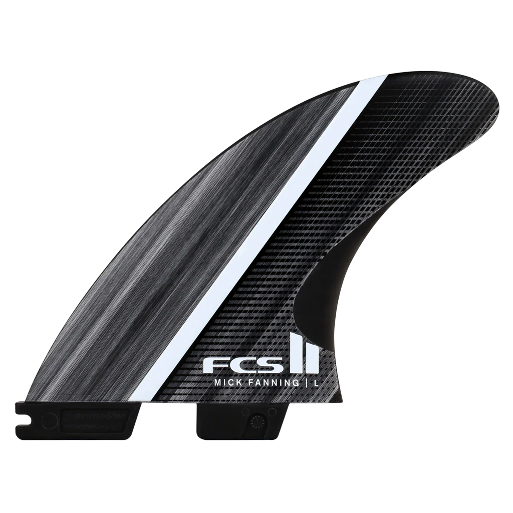 FCS II MF Glass Fibre Fusion Smoke/White Large Tri Retail Fins