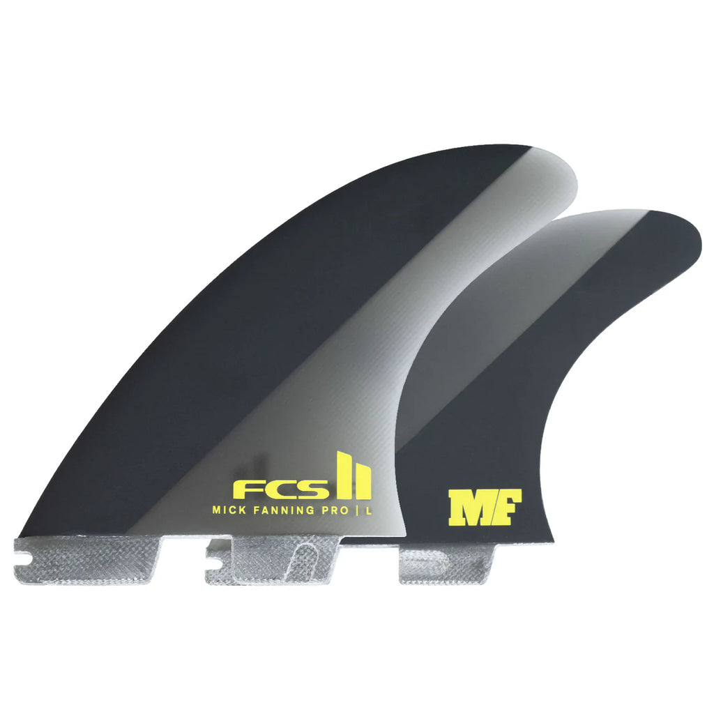 FCS II Mick Fanning PG Pro Black/Acid Medium Tri Fin Set
