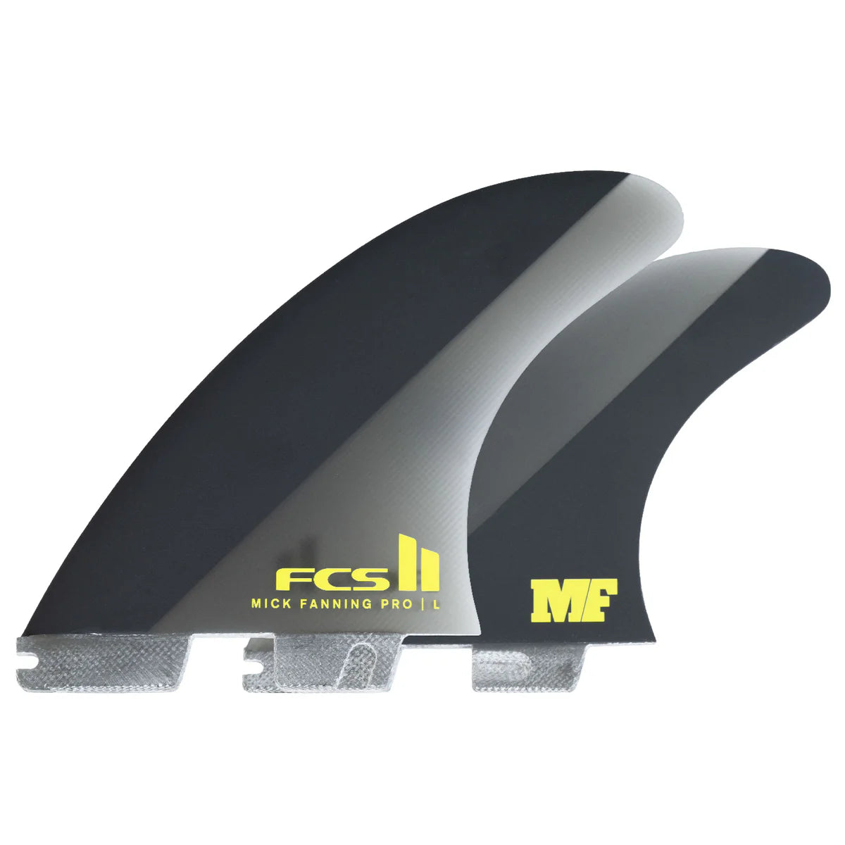 FCS II Mick Fanning PG Pro Black/Acid Medium Tri Fin Set