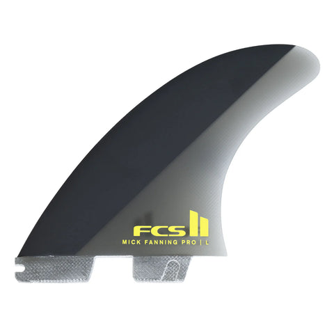 FCS II Mick Fanning PG Pro Tri Fin Set Black/Acid Large