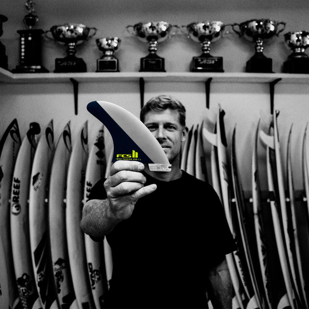 FCS II Mick Fanning PG Pro Black/Acid Medium Tri Fin Set