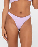 Sandalwood Textured Brazilian Bikini Bottom