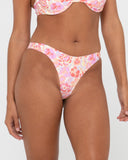 Rio Hibiscus Printed Brazilian Bikini Bottom
